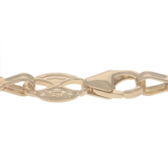 Yellow Gold Rope Chain Necklace 24" - 14k Israel - Picture 4 of 4